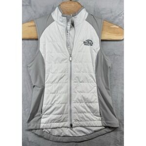 Zero Restriction Vest Primaloft Puffer Red‎ Rock CC White Gray Women's SIze M